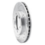 R1 98-15 Nissan NP300 (Mexico) Front Left Drilled & Slotted Silver Brake Rotor