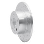R1 67-72 Volvo 164 Front Left Drilled & Slotted Silver Brake Rotor