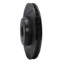 R1 15-23 Mercedes-Benz E300 Front Left Drilled & Slotted Black Brake Rotor