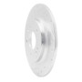 R1 18-25 Hyundai Kona Rear Left Drilled & Slotted Silver Brake Rotor