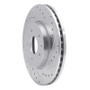 R1 11-23 Chevrolet CRUZE (Mexico) Front Right Drilled & Slotted Silver Brake Rotor