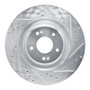 R1 19-22 Hyundai Veloster N Front Right Drilled & Slotted Silver Brake Rotor