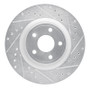 R1 07-10 Chevrolet COBALT Front Right Drilled & Slotted Silver Brake Rotor