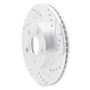 R1 07-10 Chevrolet COBALT Front Right Drilled & Slotted Silver Brake Rotor