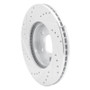 R1 07-10 Chevrolet COBALT Front Right Drilled & Slotted Silver Brake Rotor