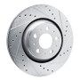 R1 20-25 Tesla Model Y Rear Right Drilled & Slotted Silver Brake Rotor