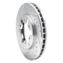 R1 85-12 Nissan NP300 (Mexico) Front Left Drilled & Slotted Silver Brake Rotor