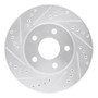 R1 07-10 Chevrolet COBALT Front Left Drilled & Slotted Silver Brake Rotor