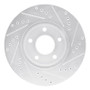 R1 07-10 Chevrolet COBALT Front Left Drilled & Slotted Silver Brake Rotor