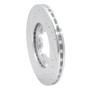 R1 82-85 Nissan 720 DATSUN Front Right Drilled & Slotted Silver Brake Rotor
