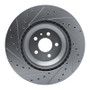 R1 17-25 Tesla Model 3 Front Right Drilled & Slotted Silver Brake Rotor
