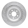 R1 17-25 Tesla Model 3 Rear Right Drilled & Slotted Silver Brake Rotor