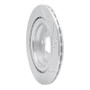 R1 17-25 Tesla Model 3 Rear Left Drilled & Slotted Silver Brake Rotor