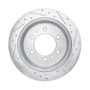 R1 78-82 Nissan 620 Pickup Front Left Drilled & Slotted Silver Brake Rotor