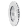 R1 99-01 Infiniti I30 Front Right Drilled & Slotted Silver Brake Rotor