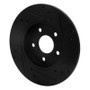 R1 01-08 Ford Mondeo (Mexico) Rear Left Drilled & Slotted Black Brake Rotor