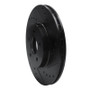 R1 01-08 Ford Mondeo (Mexico) Front Right Drilled & Slotted Black Brake Rotor