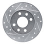 R1 81-87 Renault ALLIANCE Front Left Drilled & Slotted Silver Brake Rotor