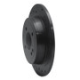 R1 12-25 Dodge Attitude (Mexico) Rear Right Drilled & Slotted Black Brake Rotor
