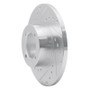 R1 74-79 Lotus Eclat Front Left Drilled & Slotted Silver Brake Rotor