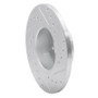 R1 74-79 Lotus Eclat Front Left Drilled & Slotted Silver Brake Rotor