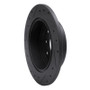 R1 04-10 Chevrolet Epica (Mexico) Rear Right Drilled & Slotted Black Brake Rotor