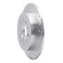 R1 07-08 Hyundai TIBURON Rear Right Drilled & Slotted Silver Brake Rotor