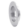 R1 07-08 Hyundai TIBURON Rear Right Drilled & Slotted Silver Brake Rotor