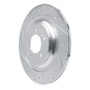 R1 21-25 Hyundai SONATA Rear Left Drilled & Slotted Silver Brake Rotor