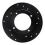R1 73-79 Honda Civic Front Right Drilled & Slotted Black Brake Rotor