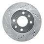 R1 03-06 Dodge Verna (Mexico) Front Left Drilled & Slotted Silver Brake Rotor