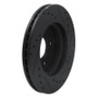 R1 88-89 Merkur SCORPIO Front Right Drilled & Slotted Black Brake Rotor