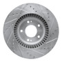 R1 15-20 Kia SORENTO Front Left Drilled & Slotted Silver Brake Rotor