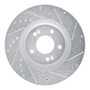R1 15-20 Kia SORENTO Front Right Drilled & Slotted Silver Brake Rotor