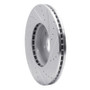 R1 09-10 Kia BORREGO Front Left Drilled & Slotted Silver Brake Rotor