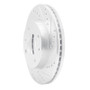 R1 01-03 Hyundai SONATA Front Right Drilled & Slotted Silver Brake Rotor