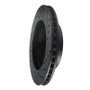R1 75-79 Ford LTD Right Rear Drilled & Slotted Black Brake Rotor