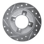 R1 82-86 Nissan Pulsar NX Front Left Drilled & Slotted Silver Brake Rotor