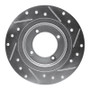 R1 82-86 Nissan Pulsar NX Front Left Drilled & Slotted Silver Brake Rotor