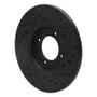R1 63-86 Ford Cortina Front Left Drilled & Slotted Black Brake Rotor