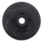 R1 72-73 Ford Gran Torino Front Right Drilled & Slotted Black Brake Rotor