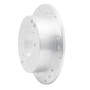 R1 99-06 Hyundai SONATA Rear Left Drilled & Slotted Silver Brake Rotor