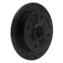R1 87-94 Mazda 323 Rear Left Drilled & Slotted Black Brake Rotor