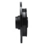 R1 87-94 Mazda 323 Rear Left Drilled & Slotted Black Brake Rotor