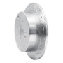 R1 06-12 Dodge Attitude (Mexico) Rear Right Drilled & Slotted Silver Brake Rotor