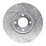 R1 06-12 Dodge Attitude (Mexico) Front Left Drilled & Slotted Silver Brake Rotor