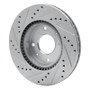 R1 02-06 Hyundai SONATA Front Right Drilled & Slotted Silver Brake Rotor