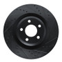 R1 20-25 Ford Explorer Front Right Drilled & Slotted Black Brake Rotor