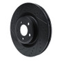 R1 20-25 Ford Explorer Front Left Drilled & Slotted Black Brake Rotor