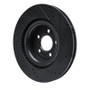 R1 20-25 Ford Explorer Front Left Drilled & Slotted Black Brake Rotor